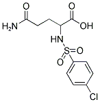 4-CARBAMOYL-2-(4-CHLORO-BENZENESULFONYLAMINO)-BUTYRIC ACID 结构式
