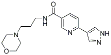 N-(3-MORPHOLIN-4-YLPROPYL)-6-(1H-PYRAZOL-4-YL)NICOTINAMIDE 结构式