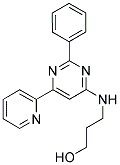 3-[(2-PHENYL-6-PYRIDIN-2-YLPYRIMIDIN-4-YL)AMINO]PROPAN-1-OL 结构式