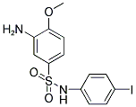 3-AMINO-N-(4-IODO-PHENYL)-4-METHOXY-BENZENESULFONAMIDE 结构式