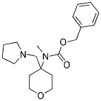 METHYL-(4-PYRROLIDIN-1-YLMETHYL-TETRAHYDRO-PYRAN-4-YL)-CARBAMIC ACID BENZYL ESTER 结构式