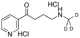 4-(METHYL-D3-AMINO)-1-(3-PYRIDYL)-1-BUTANONE DIHYDROCHLORIDE 结构式