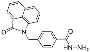 4-(2-OXO-2H-BENZO[CD]INDOL-1-YLMETHYL)-BENZOIC ACID HYDRAZIDE 结构式