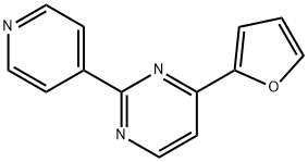 4-(2-FURYL)-2-(4-PYRIDINYL)PYRIMIDINE 结构式