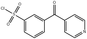 3-(吡啶-4-羰基)苯磺酰氯 结构式