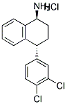 TRANS-4-(3,4-DICHLOROPHENYL)-1,2,3,4-TETRAHYDRO-1-NAPHTHALENAMINE, HYDROCHLORIDE 结构式