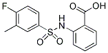 2-(4-FLUORO-3-METHYL-BENZENESULFONYLAMINO)-BENZOIC ACID 结构式