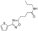 N-PROPYL-4-(3-(2-THIENYL)-1,2,4-OXADIAZOL-5-YL)BUTANAMIDE 结构式