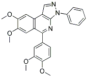 5-(3,4-DIMETHOXYPHENYL)-7,8-DIMETHOXY-3-PHENYL-3H-PYRAZOLO[3,4-C]ISOQUINOLINE 结构式
