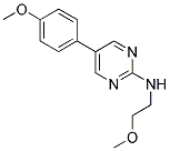 N-(2-METHOXYETHYL)-5-(4-METHOXYPHENYL)PYRIMIDIN-2-AMINE 结构式