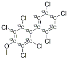 13C12-4-METHOXY-2,2',3,4',5,5',6-HEPTACHLOROBIPHENYL 结构式