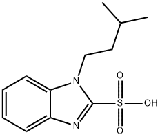 1-(3-甲基丁基)-1H-苯并咪唑-2-磺酸 结构式