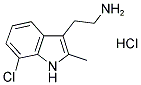 2-(7-氯-2-甲基-1H-吲哚-3-YL)乙胺盐酸盐 结构式