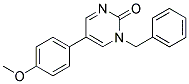 1-BENZYL-5-(4-METHOXYPHENYL)PYRIMIDIN-2(1H)-ONE 结构式