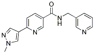 6-(1-METHYL-1H-PYRAZOL-4-YL)-N-(PYRIDIN-3-YLMETHYL)PYRIDINE-3-CARBOXAMIDE 结构式
