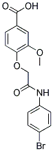 4-[(4-BROMO-PHENYLCARBAMOYL)-METHOXY]-3-METHOXY-BENZOIC ACID 结构式