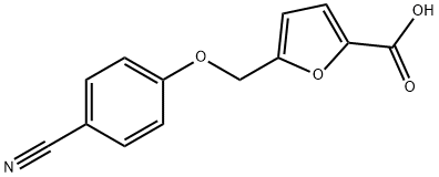 5-[(4-氰基苯氧基)甲基]-糠酸 结构式