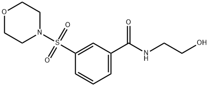 N-(2-HYDROXY-ETHYL)-3-(MORPHOLINE-4-SULFONYL)-BENZAMIDE 结构式