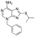 3-BENZYL-8-(ISOPROPYLTHIO)-3H-PURIN-6-AMINE 结构式