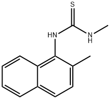 1-甲基-3-(2-甲基萘-1-基)硫脲 结构式