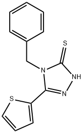 4-苄基-5-(噻吩-2-基)-4H-1,2,4-三唑-3-硫醇 结构式
