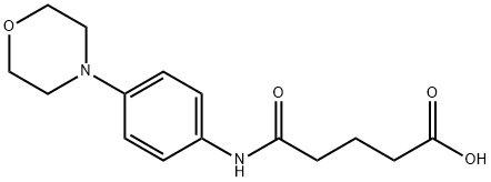 4-(4-MORPHOLIN-4-YL-PHENYLCARBAMOYL)-BUTYRIC ACID 结构式