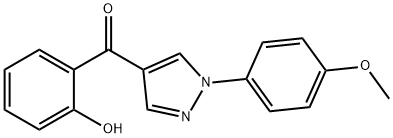 (2-HYDROXYPHENYL)[1-(4-METHOXYPHENYL)-1H-PYRAZOL-4-YL]METHANONE 结构式