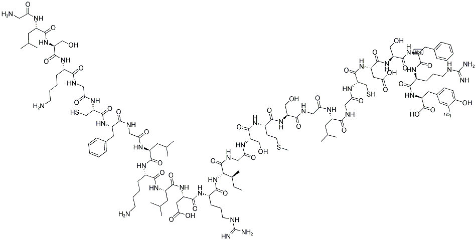 ([125I]-TYR)-VASONATRIN PEPTIDE 结构式