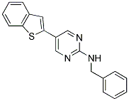 5-(1-BENZOTHIEN-2-YL)-N-BENZYLPYRIMIDIN-2-AMINE 结构式