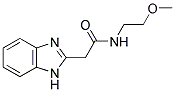 2-(1H-BENZOIMIDAZOL-2-YL)-N-(2-METHOXY-ETHYL)-ACETAMIDE 结构式
