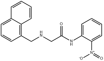 2-[(1-NAPHTHYLMETHYL)AMINO]-N-(2-NITROPHENYL)ACETAMIDE 结构式