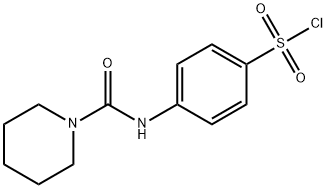 4-[(PIPERIDINE-1-CARBONYL)-AMINO]-BENZENESULFONYL CHLORIDE 结构式