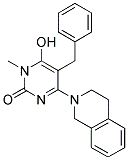 5-BENZYL-4-(3,4-DIHYDROISOQUINOLIN-2(1H)-YL)-6-HYDROXY-1-METHYLPYRIMIDIN-2(1H)-ONE 结构式