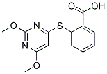 2-[(2,6-DIMETHOXYPYRIMIDIN-4-YL)THIO]BENZOIC ACID 结构式