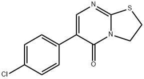6-(4-CHLOROPHENYL)-2,3-DIHYDRO-5H-[1,3]THIAZOLO[3,2-A]PYRIMIDIN-5-ONE 结构式