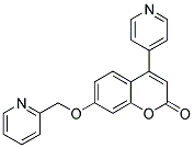 4-(PYRIDIN-4-YL)-7-(PYRIDIN-2-YLMETHOXY)-1-BENZOPYRAN-2-ONE 结构式