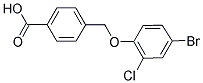 4-((4-溴-2-氯苯氧基)甲基)苯甲酸 结构式