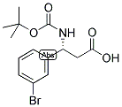 BOC-(R)-3-氨基-3-(3-溴苯基)-丙酸 结构式