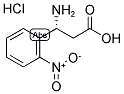 (R)-3-AMINO-3-(2-NITRO-PHENYL)-PROPANOIC ACID HYDROCHLORIDE 结构式