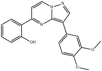 2-[3-(3,4-DIMETHOXYPHENYL)PYRAZOLO[1,5-A]PYRIMIDIN-5-YL]BENZENOL 结构式