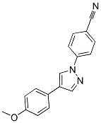 4-[4-(4-METHOXYPHENYL)-1H-PYRAZOL-1-YL]BENZONITRILE 结构式