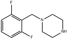 1-(2,6-DIFLUOROBENZYL)PIPERAZINE 结构式