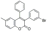3(3'-BROMOPHENYL)-6-METHYL-4-PHENYLCOUMARIN 结构式