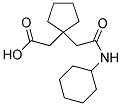 (1-[2-(CYCLOHEXYLAMINO)-2-OXOETHYL]CYCLOPENTYL)ACETIC ACID 结构式