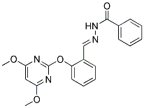 N-[1-AZA-2-[2-[(4,6-DIMETHOXYPYRIMIDIN-2-YL)OXY]PHENYL]ETHENYL]BENZAMIDE 结构式
