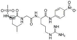 N-METHYLSULFONYL-D-LEU-GLY-ARG-PNA 结构式