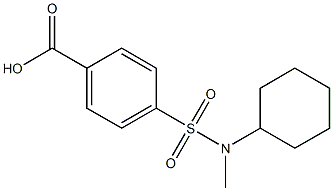 4-{[环己基(甲基)氨基]磺酰基}苯甲酸 结构式