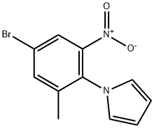 1-(4-BROMO-2-METHYL-6-NITROPHENYL)-1H-PYRROLE 结构式