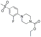 ETHYL 4-[2-FLUORO-4-(METHYLSULFONYL)PHENYL]PIPERAZINE-1-CARBOXYLATE 结构式