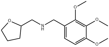 (TETRAHYDRO-FURAN-2-YLMETHYL)-(2,3,4-TRIMETHOXY-BENZYL)-AMINE 结构式